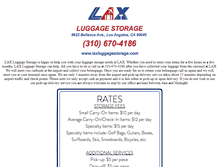Tablet Screenshot of laxluggagestorage.com